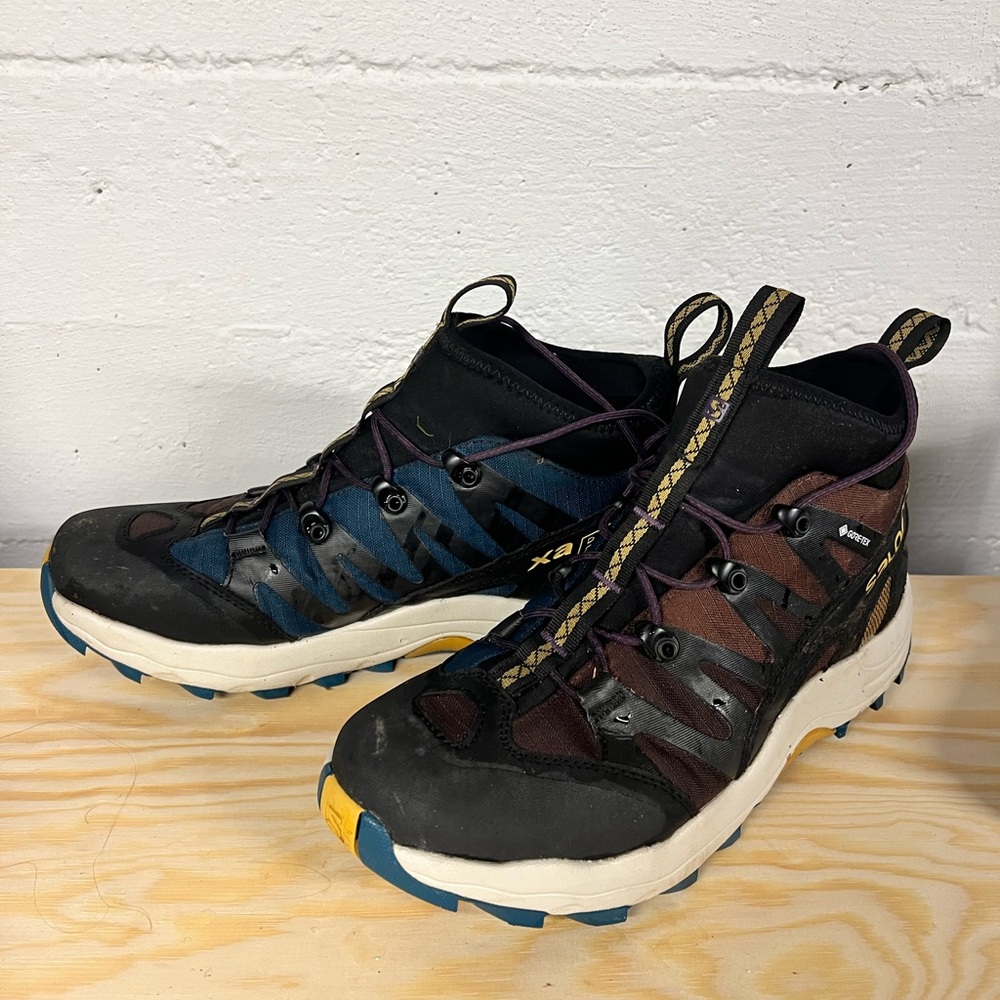Salomon Brown and Blue xa pro 1 mid GTX- w9 / M8